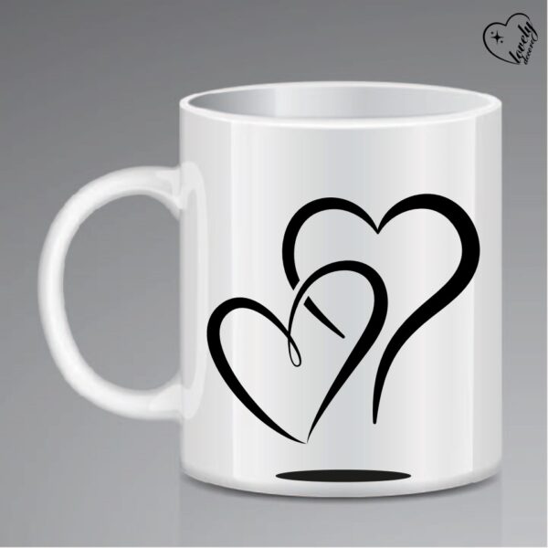 Heart Vinyl Mug Stickers