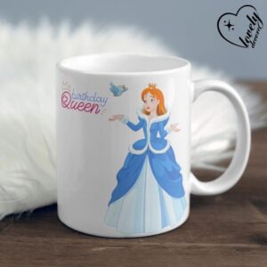 Personalized Beautiful Princess Birthday Mug - Perfect Custom Gift for Birthdays