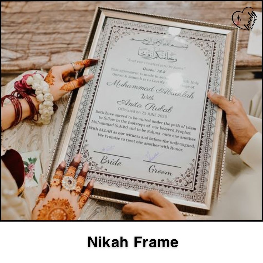 nikah frame