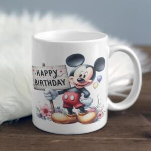 Personalized Micky Mouse Birthday Mug - Perfect Custom Gift for Birthdays