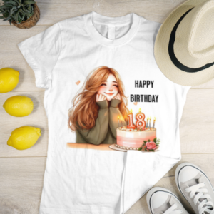 Customized 18 years Girl Birthday T-Shirts – Celebrate Every Moment in Style 2025