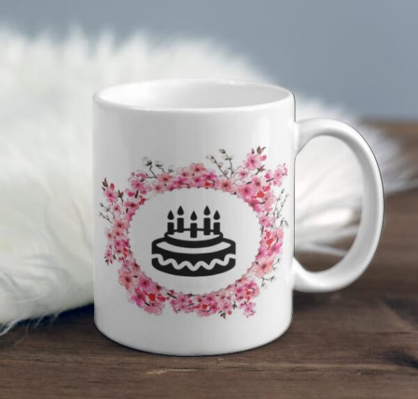 Personalized Cake Design Birthday Mug - Perfect Custom Gift for Birthdays