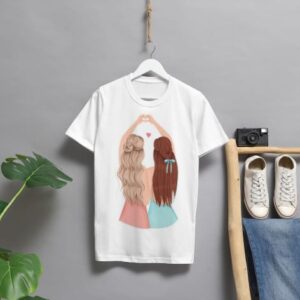 "Trendy & Stylish Besties T-Shirt – Perfect for Everyday Comfort"