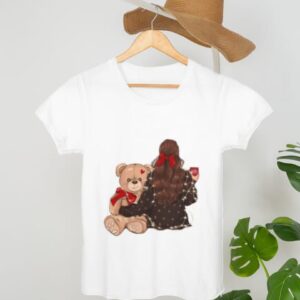 "Trendy Stylish Girl with Teddy Bear T-Shirt – Perfect for Everyday Comfort"