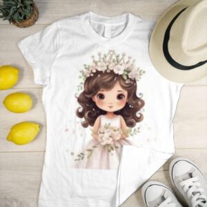 "Trendy & Stylish white dress princess T-Shirt – Perfect for Everyday Comfort"