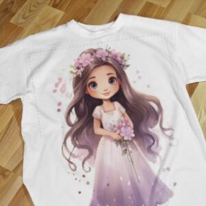 "Trendy & Stylish Purple Frock princess T-Shirt – Perfect for Everyday Comfort"