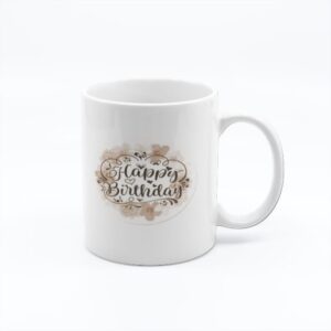 Personalized Beautiful Design Birthday Mug - Perfect Custom Gift for Birthdays