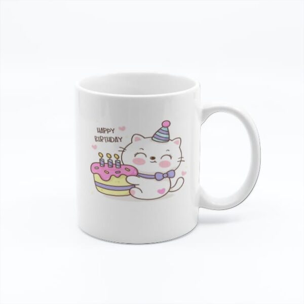 Personalized Cute Cat Birthday Mug - Perfect Custom Gift for Birthdays