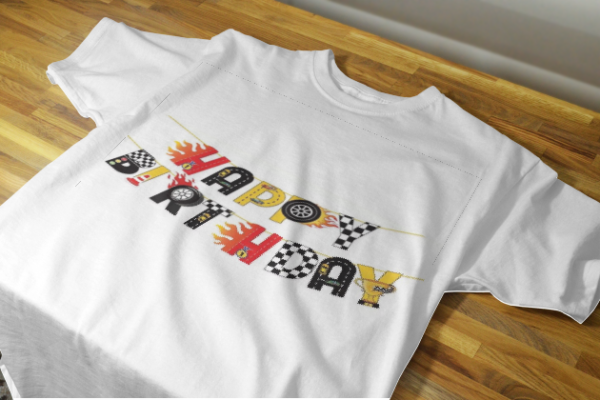 Customized Racer Text Birthday T-Shirts – Celebrate Every Moment in Style 2025