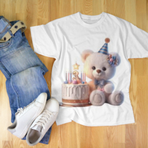 Customized Bear with cake Birthday T-Shirts – Celebrate Every Moment in Style 2025