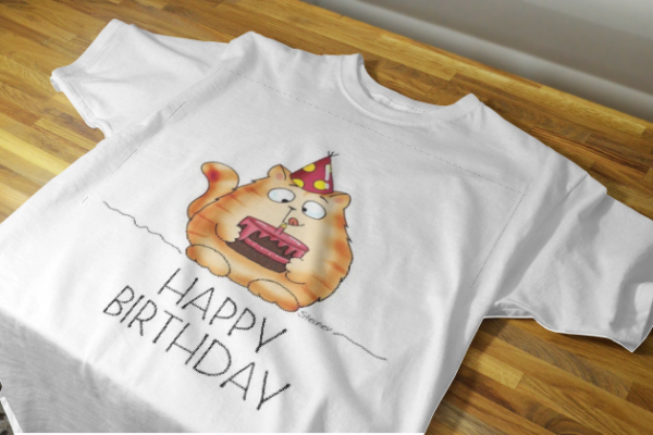 Customized Puffy Cat Birthday T-Shirts – Celebrate Every Moment in Style 2025