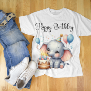 Customized Cute Elephant Birthday T-Shirts – Celebrate Every Moment in Style 2025