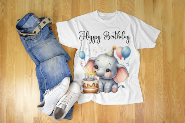 Customized Cute Elephant Birthday T-Shirts – Celebrate Every Moment in Style 2025
