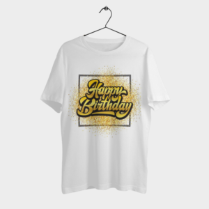Customized Yellow Text Birthday T-Shirts – Celebrate Every Moment in Style 2025