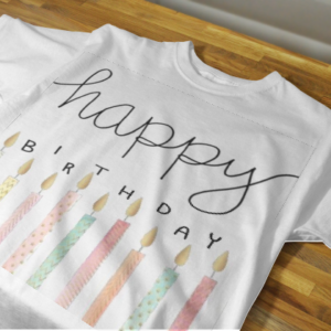 Customized Cute Candles Birthday T-Shirts – Celebrate Every Moment in Style 2025