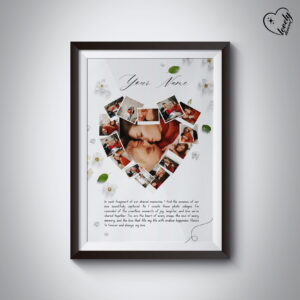 Custom Heart Pics Anniversary Frame – Celebrate Your Love