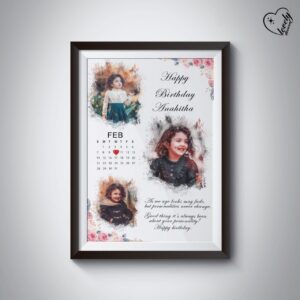"Stylish Splash Birthday Frame – Cherish Your Precious Moments"