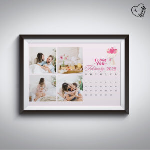 Custom Calender Anniversary Frame – Celebrate Your Love