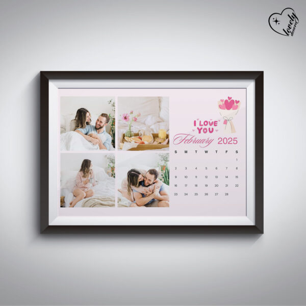 Custom Calender Anniversary Frame – Celebrate Your Love