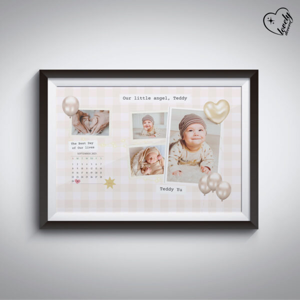 "Stylish Landscape Birthday Frame – Cherish Your Precious Moments"