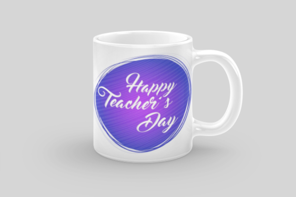 "Ceramic Beautiful Design Teacher Mug – Thoughtful Gift for Educators"