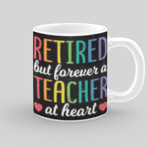 "Beautiful Ceramic Colorful Text Teacher Mug – Thoughtful Gift for Educators"