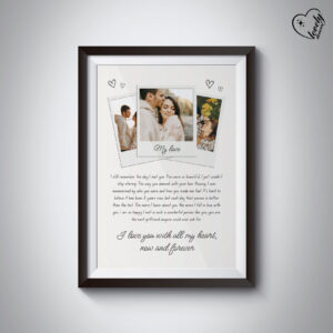 Custom My Love Anniversary Frame – Celebrate Your Love