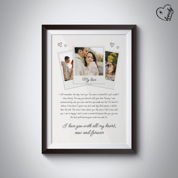 Custom My Love Anniversary Frame – Celebrate Your Love