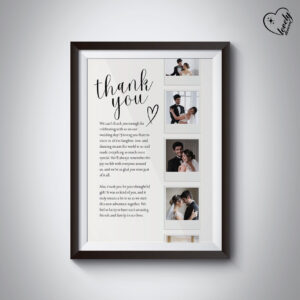 Custom Thank you text Anniversary Frame – Celebrate Your Love