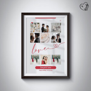 Customized Wedding Frame with Glass – A Cherished Wedding Gift